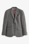 Next Sakko Nova Fides Slim Fit Wool Blazer Grau/Dunkelgrau/Hellgrau