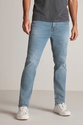 Next Slim Fit Stretch Jeans Blau/Hellblau/Grau