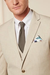 Next Baukastensakko Anzug Motion Flex Sakko Beige/Khaki/Braun