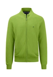 Fynch-Hatton Strickjacke Cardigan-Zip Grün/Neonfarben