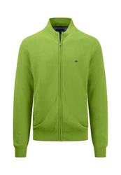 Fynch-Hatton Strickjacke Cardigan-Zip Grün/Neonfarben