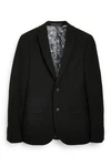 Next Baukastensakko Motion Flex Stretch Slim Fit Anzugsakko Schwarz/Dunkelgrau