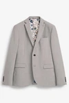 Next Baukastensakko Motion Flex Stretch Slim Fit Anzugsakko Grau/Beige/Khaki/Braun
