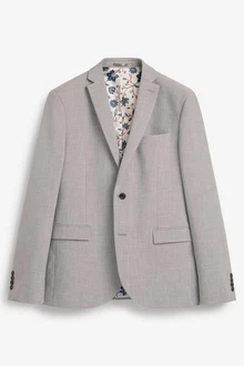 Next Baukastensakko Motion Flex Stretch Slim Fit Anzugsakko Grau/Beige/Khaki/Braun