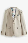 Next Baukastensakko Motion Flex Stretch Slim Fit Anzugsakko Khaki/Beige/Braun