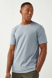 Next Slim Fit Rundhals-T-Shirt Blau/Hellblau/Grau