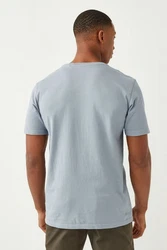 Next Slim Fit Rundhals-T-Shirt Blau/Hellblau/Grau