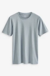 Next Slim Fit Rundhals-T-Shirt Blau/Hellblau/Grau