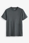 Next Slim Fit Rundhals-T-Shirt Dunkelgrau/Grau/Hellgrau Next Slim Fit Rundhals-T-Shirt Dunkelgrau/Grau/Hellgrau