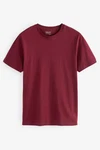 Next Slim Fit Rundhals-T-Shirt Dunkelrot/Bordeaux Next Slim Fit Rundhals-T-Shirt Dunkelrot/Bordeaux