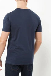 Next Slim Fit Rundhals-T-Shirt Dunkelblau/Blau
