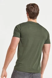 Next Slim Fit Rundhals-T-Shirt Dunkelgrün/Khaki