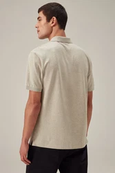 Next Bandeau-Bikini-Top Piqu-Poloshirt Khaki/Beige/Braun