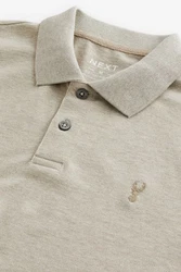 Next Bandeau-Bikini-Top Piqu-Poloshirt Khaki/Beige/Braun
