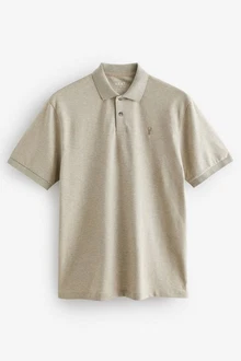 Next Bandeau-Bikini-Top Piqu-Poloshirt Khaki/Beige/Braun