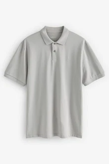 Next Bandeau-Bikini-Top Piqu-Poloshirt Grau/Hellgrau