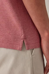 Next Bandeau-Bikini-Top Piqu-Poloshirt Rot/Rosa/Dunkelrot