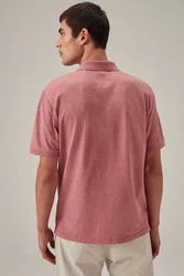 Next Bandeau-Bikini-Top Piqu-Poloshirt Rot/Rosa/Dunkelrot