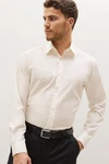 Next Langarmhemd Regular Fit Hemd Weiß/Creme/Khaki/Beige