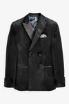 Next Sakko Zweireihiger Blazer Schwarz