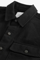 Next Outdoorhemd Hemdjacke mit zwei Taschen Schwarz