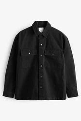 Next Outdoorhemd Hemdjacke mit zwei Taschen Schwarz