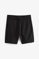Next Sweatshorts Straight Fit Jersey-Shorts Schwarz/Dunkelgrau