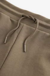 Next Sweatshorts Straight Fit Jersey-Shorts Khaki/Dunkelgrün