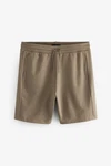Next Sweatshorts Straight Fit Jersey-Shorts Khaki/Dunkelgrün
