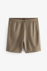 Next Sweatshorts Straight Fit Jersey-Shorts Khaki/Dunkelgrün