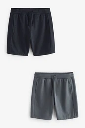 Sweatshorts Slim Fit Jersey-Shorts mit Reiverschlusstasche (1-tlg)
