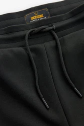 Next Sweatshorts Slim Fit Jersey-Shorts mit Reißverschlusstasche Schwarz/Dunkelgrau