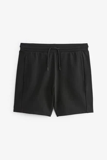 Next Sweatshorts Slim Fit Jersey-Shorts mit Reißverschlusstasche Schwarz/Dunkelgrau