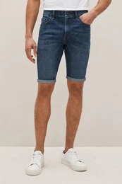 Jeansshorts Skinny Fit Jeansshorts mit Stretch (1-tlg)