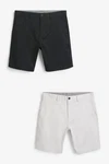 Next Chinoshorts Straight Fit 2er-Pack Grau/Hellgrau/Dunkelgrau