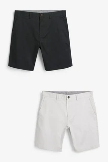 Next Chinoshorts Straight Fit 2er-Pack Next Chinoshorts Straight Fit 2er-Pack