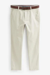 Next Chinohose mit Gürtel Khaki