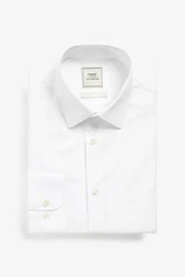 Next Langarmhemd Slim Fit Hemd mit Sportmanschetten Weiß/Hellblau/Mischfarben/Blau