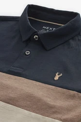 Next Poloshirt mit breitem Bruststreifen Blau/Dunkelblau/Grün/Hellblau/Mischfarben