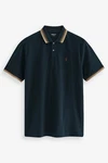 Next Poloshirt mit breitem Bruststreifen Dunkelblau/Blau