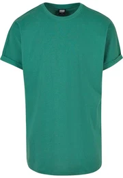 T-Shirt Herren Long Shaped Turnup Tee (1-tlg)