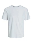 Jack & Jones T-Shirt JJESUMMER LINEN TEE SS O-NECK Hellblau/Grau/Blau