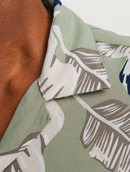 Jack & Jones Hawaiihemd JJEJEFF AOP RESORT SHIRT SS SN Blau/Grün