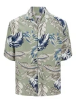 Jack & Jones Hawaiihemd JJEJEFF AOP RESORT SHIRT SS SN Blau/Grün