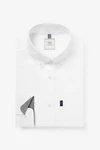 Next Businesshemd Slim Fit Button-down-Oxfordhemd Weiß/Dunkelblau/Creme