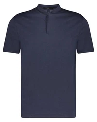 Drykorn T-Shirt Poloshirt Louis (1-tlg) Dunkelblau