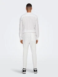ONLY & SONS 7/8-Hose ONSLinus (1-tlg) Weiß/Creme