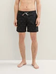 TOM TAILOR Denim Badehose Schwarz/Silber/Beige