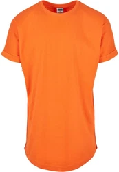 Urban Classics Herren Long Shaped Turnup Tee T Shirt Orange