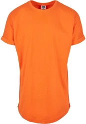 Urban Classics Herren Long Shaped Turnup Tee T Shirt Orange